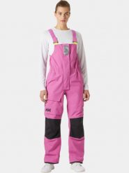 Spodnie Damskie Helly Hansen Pier 4.0 Bib. Czerwone kombinezony Helly Hansen, m, bez wzorów, z materiału, bez kołnierzyka, bez ramiączek. Za 999.00 zł.