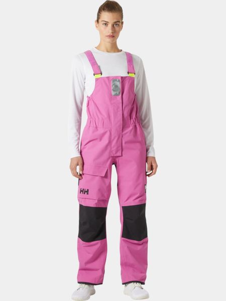 Spodnie Damskie Helly Hansen Pier 4.0 Bib. Czerwone kombinezony Helly Hansen, m, bez wzorów, z materiału, bez kołnierzyka, bez ramiączek. Za 999.00 zł.