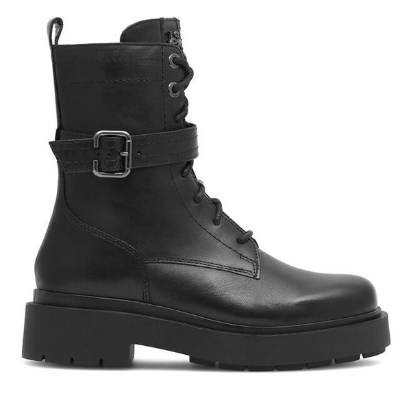 Trapery Lasocki. Czarne traperki Lasocki, bez wzorów, bez obcasa, bez zapięcia. Za 299.99 zł.