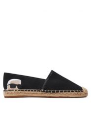 KARL LAGERFELD Espadryle KL80111N Czarny. Czarne espadryle KARL LAGERFELD, bez wzorów, z materiału, bez obcasa. Za 309.99 zł.