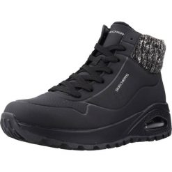 SKECHERS 167988 Czarny. Czarne buty sportowe lifestyle Skechers, bez wzorów, z materiału, sportowe, za kostkę, bez zapięcia. Za 425.99 zł.