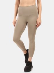 Kilpi Legginsy funkcyjne "Rivian" w kolorze beżowym rozmiar: 40. Brązowe legginsy Kilpi, bez wzorów, z materiału, outdoorowe. Za 126.99 zł.