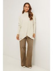 Soft Cashmere Sweter w kolorze kremowym rozmiar: 34/36. Brązowe swetry Soft Cashmere, bez wzorów, klasyczne, bez ramiączek. Za 152.98 zł.
