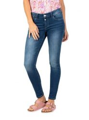 Timezone Dżinsy "Sanya" - Slim fit - w kolorze niebieskim rozmiar: W29/L32. Niebieskie jeansy Timezone, l, z aplikacjami, klasyczne. Za 127.65 zł.
