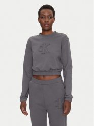 Calvin Klein Jeans Bluza J20J225363 Szary Regular Fit. Szare bluzy Calvin Klein Jeans, s, bez wzorów, z bawełny, bez ramiączek, bez kaptura. Za 279.99 zł.