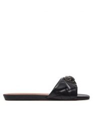 Kurt Geiger Klapki 816600109 Czarny. Czarne klapki Kurt Geiger, bez wzorów, ze skóry, bez obcasa, bez zapięcia. Za 589.99 zł.