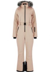 Damski kombinezon narciarski Whistler Courtney. Brązowe kombinezony WHISTLER, bez wzorów, z materiału, eleganckie, bez kołnierzyka, bez ramiączek. Za 653.00 zł.