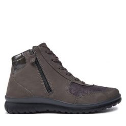 Botki Comfortabel. Szare botki Comfortabel, bez wzorów, bez obcasa, na płaskiej podeszwie, bez zapięcia. Za 289.99 zł.
