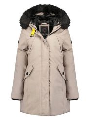 Geographical Norway Parka "Cherifa" w kolorze szarobrązowym rozmiar: L. Brązowe płaszcze Geographical Norway, l, bez wzorów, bez kaptura. Za 220.63 zł.