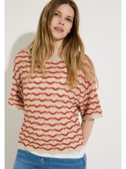 More & More Sweter w kolorze beżowo-czerwonym rozmiar: 38. Brązowe swetry More & More, bez wzorów, bez ramiączek. Za 184.95 zł.