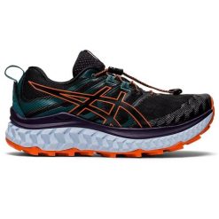Buty do biegania damskie Asics Trabuco Max. Brązowe buty do biegania ASICS, bez wzorów, z materiału, bez zapięcia, do biegania. Za 708.55 zł.