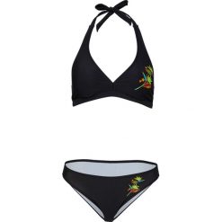 Bikini z ramiączkami wiązanymi na szyi (2 części). Niebieskie bikini bonprix, bez wzorów. Za 79.99 zł.