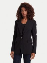 Guess Marynarka W6YN08 K4326 Czarny Regular Fit. Czarne marynarki i żakiety Guess, xl, z aplikacjami, z syntetyku, bez ramiączek. Za 614.99 zł.