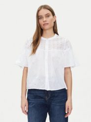 Gap Koszula 728755-01 Biały Regular Fit. Białe koszule GAP, xs, bez wzorów, z bawełny, bez kołnierzyka, bez ramiączek. Za 159.99 zł.