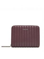 Calvin Klein Portfel damski K60K613064 Bordowy. Czerwone portfele Calvin Klein, bez wzorów, ze skóry. Za 209.99 zł.