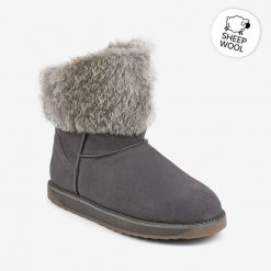 Kalosze zimowe damskie Coqui. Szare kalosze Coqui, bez wzorów, bez zapięcia. Za 276.99 zł.