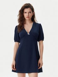 Tommy Jeans Sukienka letnia DW0DW20337 Granatowy Regular Fit. Niebieskie sukienki Tommy Jeans, s, bez wzorów, z jeansu, bez kołnierzyka, bez ramiączek. Za 289.99 zł.