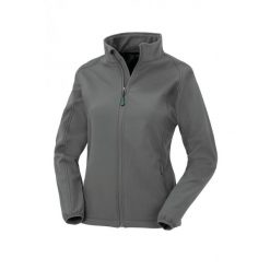 Damska kurtka z recyklingu Result Softshell. Szare kurtki przejściowe sportowe RESULT, bez wzorów, z softshellu, bez kaptura. Za 131.45 zł.
