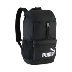 Plecak Phase z wypukłą klapą 20 l PUMA Black. Czarne plecaki Puma, bez wzorów, bez dodatków. Za 139.00 zł.