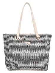 Beagles Shopper bag "Formentera" w kolorze kremowo-czarnym - 50 x 35 x 16 cm rozmiar: onesize. Brązowe shopper bag Beagles, bez wzorów, z materiału, na ramię, bez dodatków. Za 78.99 zł.