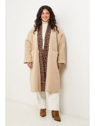 Curvy Lady Płaszcz przejściowy w kolorze beżowym rozmiar: 44/46. Brązowe płaszcze Curvy Lady, z aplikacjami, klasyczne, bez kaptura. Za 148.26 zł.