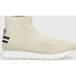 HUGO sneakersy Icelin Hito kolor beżowy. Brązowe buty sportowe lifestyle Hugo, bez wzorów, z gumy, sportowe, z okrągłym noskiem, bez zapięcia. Za 749.99 zł.