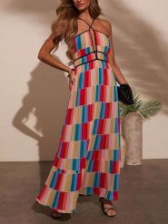 LA Angels Sukienka ze wzorem rozmiar: L. Sukienki LA Angels, na imprezę, l, bez wzorów, z wiskozy, bez kołnierzyka, bez ramiączek, maxi. Za 192.79 zł.