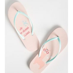 Klapki No drama lama - Kremowy. Klapki marki Sinsay. Za 9.99 zł.
