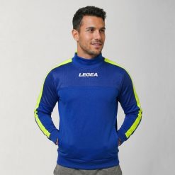Kurtka Damasco do biegania Niebiesko-Zielona Fluorescencyjna. Niebieskie kurtki do biegania LEGEA, s, bez wzorów, z bawełny, bez kaptura, do biegania. Za 84.00 zł.