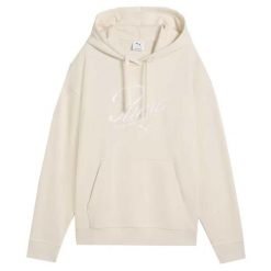 Damska Bluza Z Kapturem ESS Script Comfort. Białe bluzy z kapturem Puma, bez wzorów, z kapturem. Za 221.50 zł.