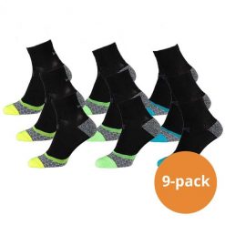 Skarpety do biegania Xtreme, 9 par, Multi czarny. Czarne skarpetki XTREME SOCKSWEAR, bez wzorów. Za 190.99 zł.
