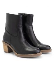 TRAVELIN' Skórzane botki "Morlaix" w kolorze czarnym rozmiar: 39. Czarne botki Travelin', bez wzorów, eleganckie, bez obcasa, bez zapięcia. Za 249.17 zł.