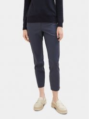Tom Tailor Chinosy 1038099 Granatowy Slim Fit. Niebieskie chinosy Tom Tailor, bez wzorów, z bawełny. Za 189.99 zł.