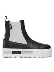 Puma Sztyblety Mayze Chelsea Winter Wns 393093 02 Czarny. Czarne botki Puma, bez wzorów, ze skóry, bez obcasa, na płaskiej podeszwie, bez zapięcia. Za 319.99 zł.