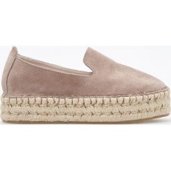 Skórzane espadryle - Fioletowy. Espadryle marki Reserved. Za 139.99 zł.