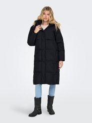 JDY Kurtka zimowa "Melba" w kolorze czarnym rozmiar: L. Czarne kurtki JDY, na zimę, l, bez wzorów, z puchu, bez kaptura. Za 314.01 zł.