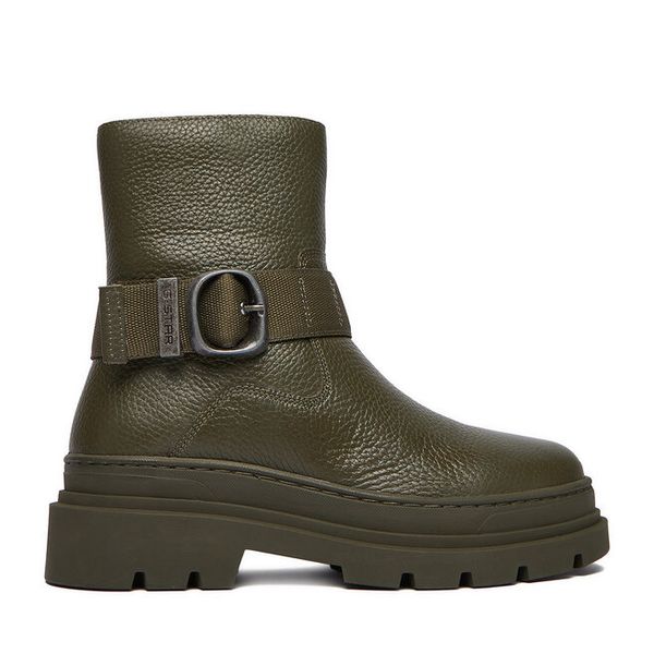 Botki G-Star Raw. Brązowe botki G-Star Raw, bez wzorów, retro, bez obcasa, na płaskiej podeszwie, bez zapięcia. Za 429.99 zł.