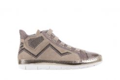 Trampki Bayla-131 1304 Sand, Róż/Złoty, Skóra naturalna - 41. Brązowe trampki Bayla, bez wzorów, z jeansu, bez zapięcia. W wyprzedaży za 99.00 zł.