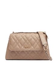 Guess Torebka Isemay HWGG96 28210 Beżowy. Brązowe listonoszki Guess, z aplikacjami, ze skóry, bez dodatków. Za 639.99 zł.