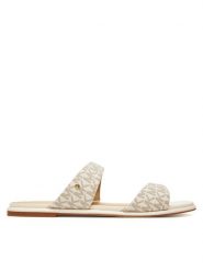MICHAEL Michael Kors Klapki Jaida 40S5JDFS1B Écru. Klapki MICHAEL Michael Kors, bez wzorów, ze skóry, bez obcasa, bez zapięcia. Za 419.99 zł.