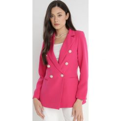 Fuksjowa Marynarka Naeronia. Czerwone marynarki i żakiety Born2be, l, bez wzorów, eleganckie, bez ramiączek. W wyprzedaży za 111.99 zł.