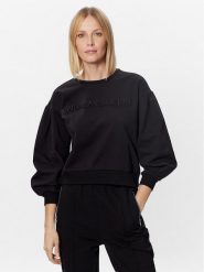 Gaudi Bluza 311BD64019 Czarny Regular Fit. Czarne bluzy Gaudi, s, bez wzorów, z bawełny, bez kaptura. Za 299.99 zł.