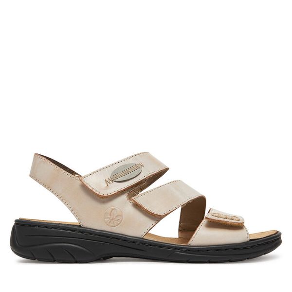 Sandały Rieker. Brązowe sandały Rieker, bez wzorów, bez obcasa, na płaskiej podeszwie, bez zapięcia. Za 309.99 zł.