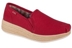 Buty sportowe Sneakersy damskie, Skechers Urban - Highlites. Czerwone buty treningowe Skechers, bez wzorów, z materiału, przed kostkę, bez zapięcia, trekkingowe. Za 199.99 zł.