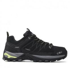 Buty trekkingowe damskie CMP Rigel Low. Czarne buty trekkingowe CMP, bez wzorów, z materiału, bez zapięcia. W wyprzedaży za 249.99 zł.