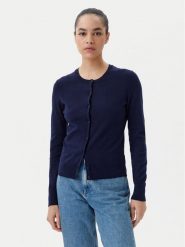 Gap Kardigan 443176-09 Granatowy Regular Fit. Niebieskie swetry GAP, s, bez wzorów, z bawełny, bez ramiączek. Za 139.99 zł.
