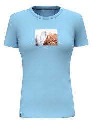 Salewa Koszulka funkcyjna w kolorze błękitnym rozmiar: 42. Niebieskie t-shirty sportowe Salewa, bez wzorów, bez ramiączek, outdoorowe. Za 114.71 zł.
