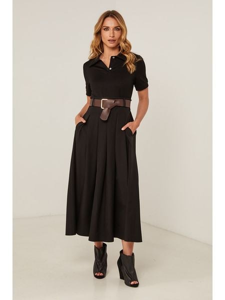 Joséfine Spódnica "Elook" w kolorze czarnym rozmiar: S. Czarne spódnice Joséfine, s, bez wzorów, ze skóry, maxi. Za 209.95 zł.