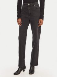 Weekend Max Mara Jeansy Cinese 2525186012 Czarny Straight Fit. Czarne jeansy Weekend Max Mara, bez wzorów, z bawełny. Za 829.99 zł.