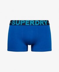 Superdry Trunk Triple Pack — przylegające bokserki z bawełny organicznej. Niebieskie bokserki damskie Superdry, bez wzorów, z bawełny. Za 200.95 zł.
